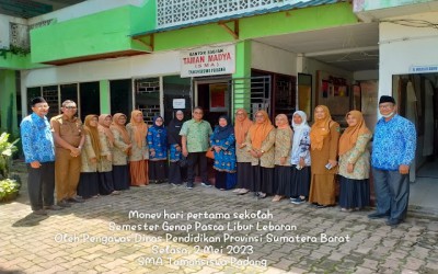 Monev Hari Pertama Sekolah Pasca Lebaran 2023 M